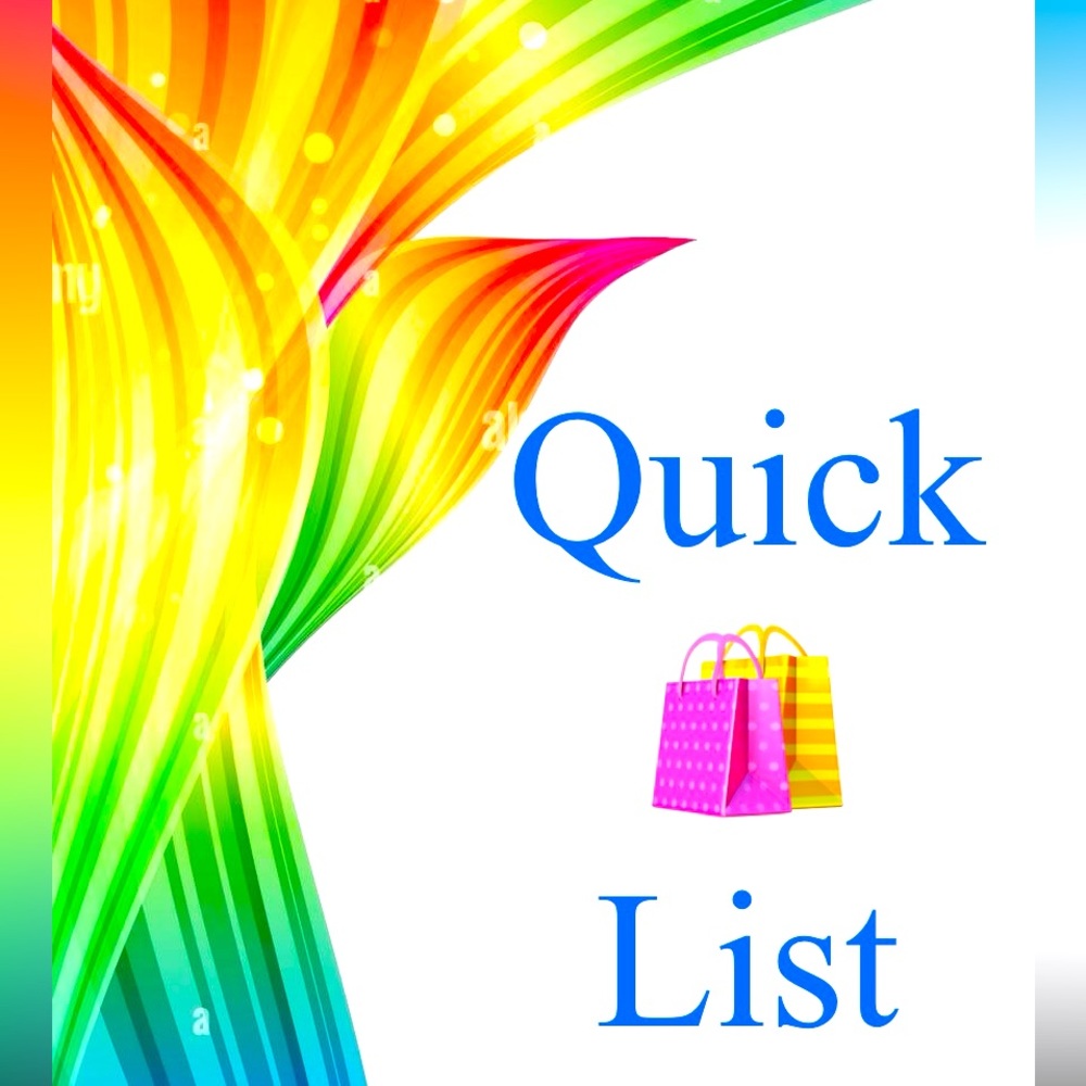 🛍️QUICK LIST!🛍️ THANKS FOR YOUR PURCHASE!🎉🎉